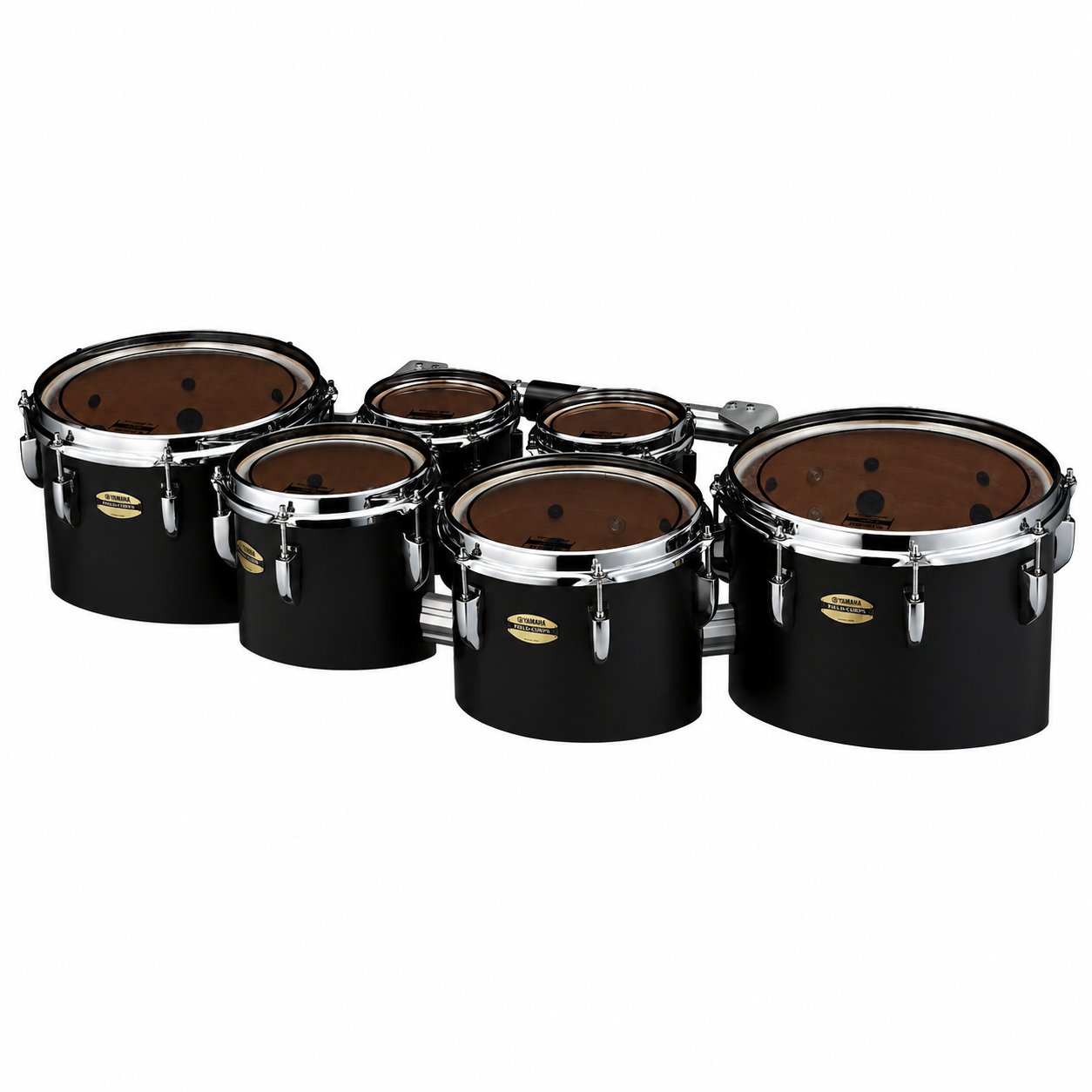 Yamaha 8400 Series Field-Corps Marching Tenor Set Black Forest-6-6-8-10-12-13 MTD-668023B Angle