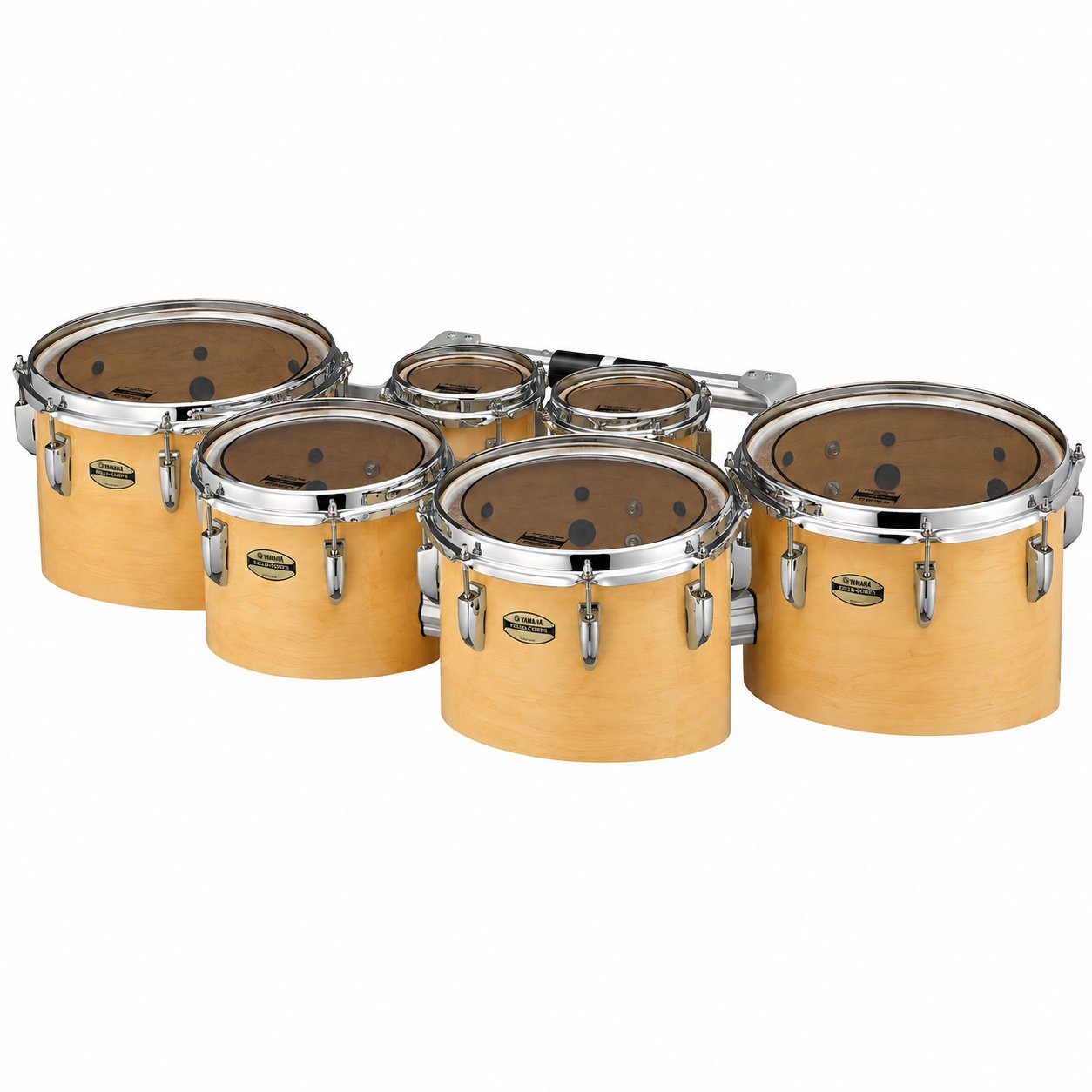 Yamaha 8400 Series Field-Corps Marching Tenor Set natural Forest-6-6-10-12-13-14 MTD-660234NF Angle