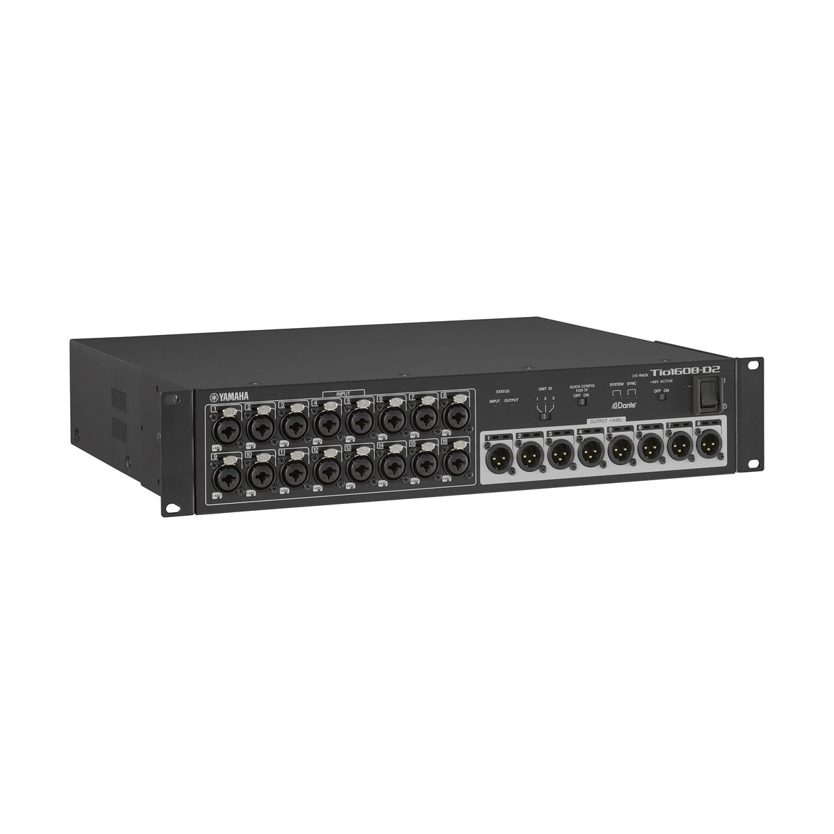 Yamaha Dante Expansion Rack Mount TIO1608-D2 Inputs