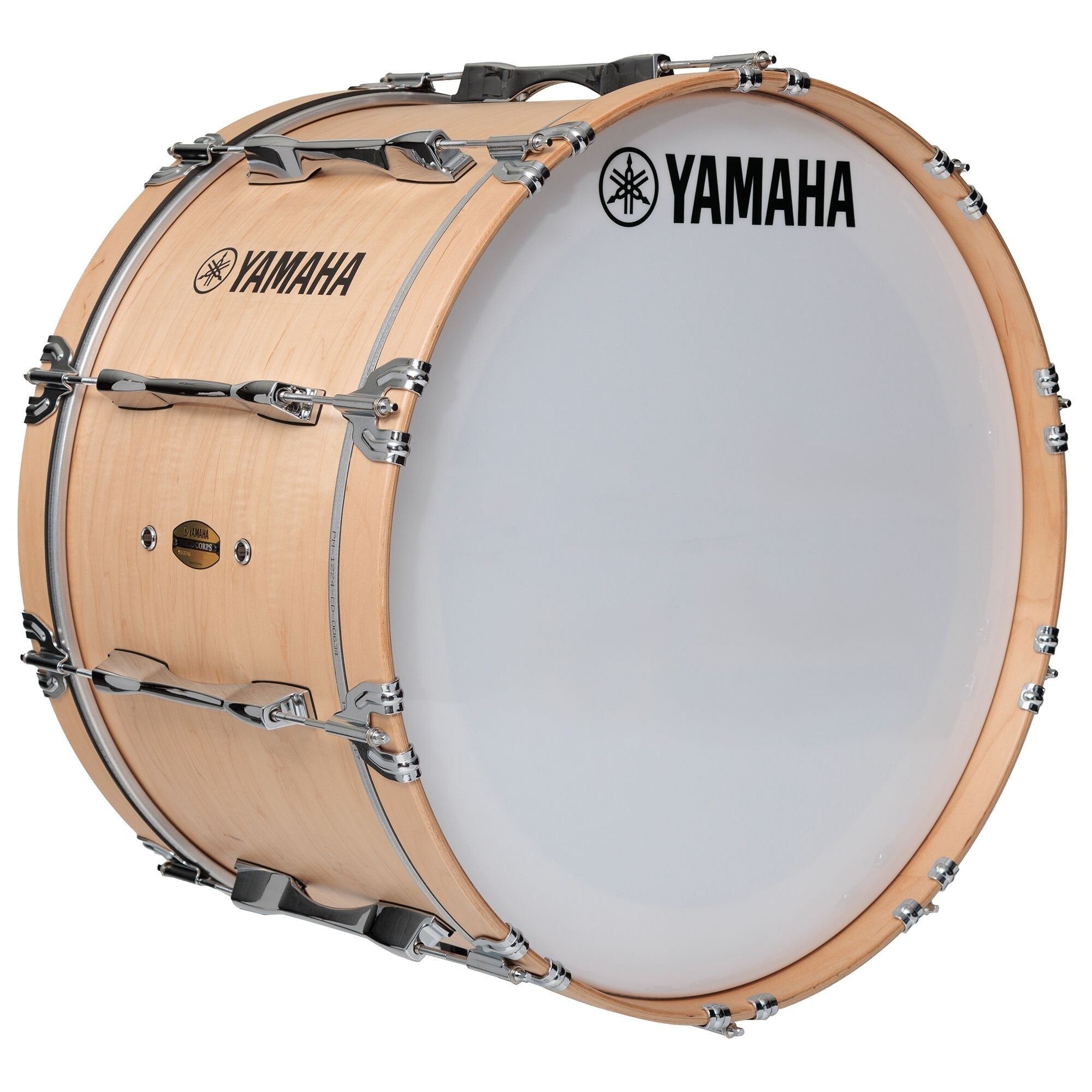 Yamaha Field-Corps Marching Bass Drum - 24" - Natural Forest
