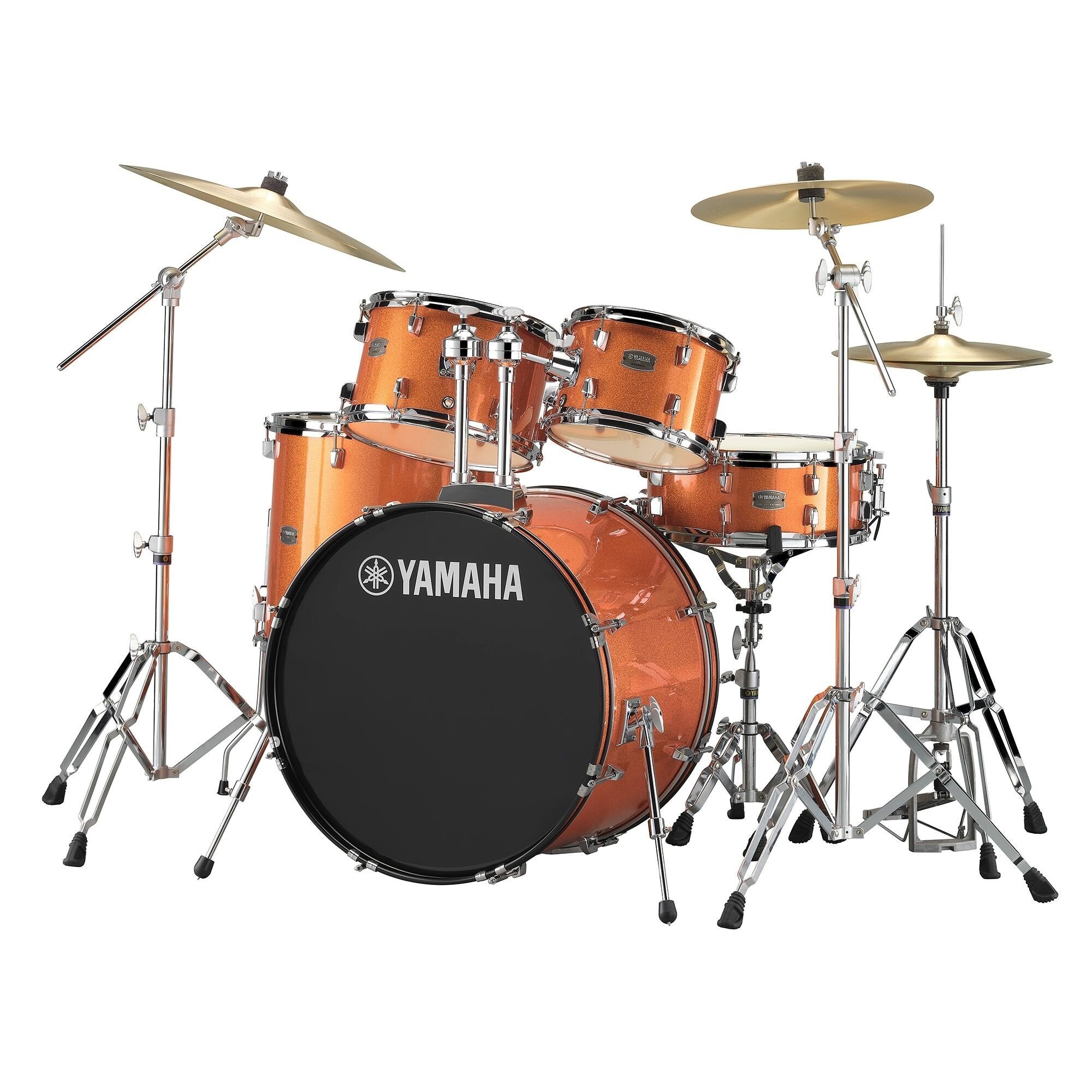 Yamaha Rydeen 5-piece Drum Set with Hardware - 20" Bass Drum - Orange Glitter