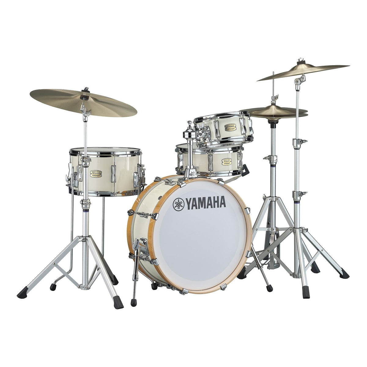Yamaha Stage Custom Hip 4-piece Drum Set Shell Pack - 20" Bass Drum - Classic White