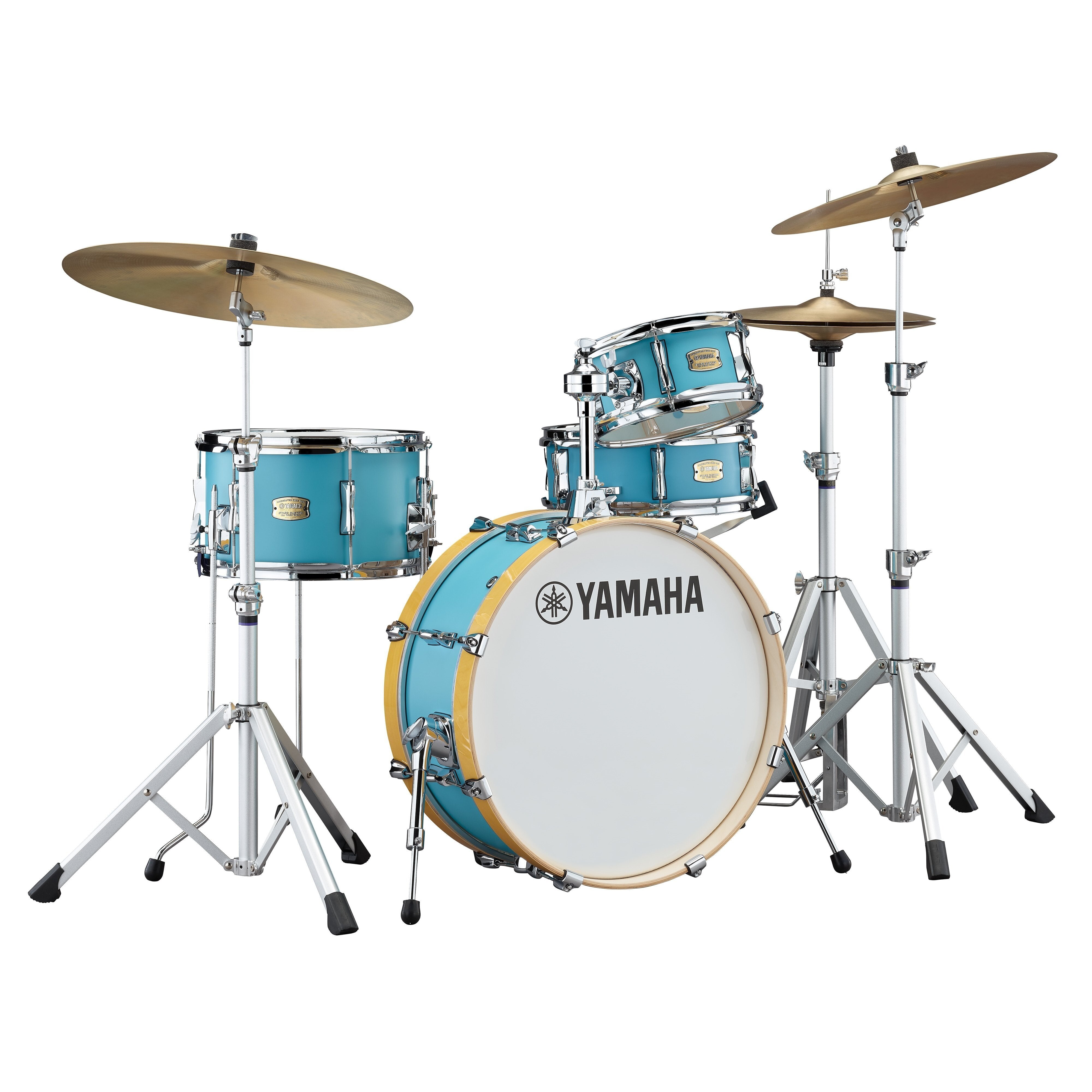 Yamaha Stage Custom Hip 4-piece Drum Set Shell Pack - 20" Bass Drum - Matte Surf Green