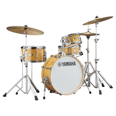 Yamaha Stage Custom Hip 4-piece Drumset Shell Pack Natural Wood Front View