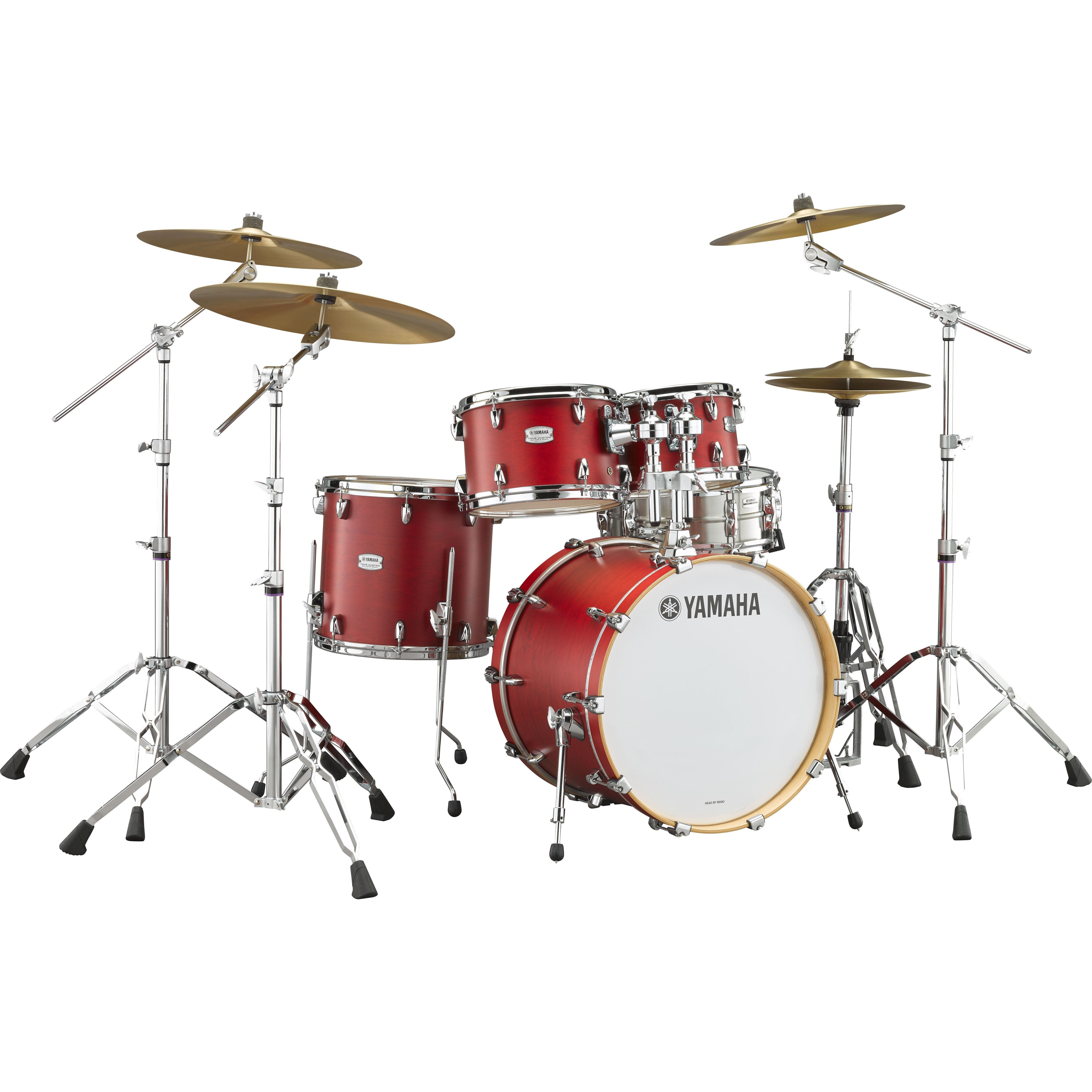 Yamaha Tour Custom 4-piece Drum Set Shell Pack - 22" Bass Drum - Candy Apple Satin