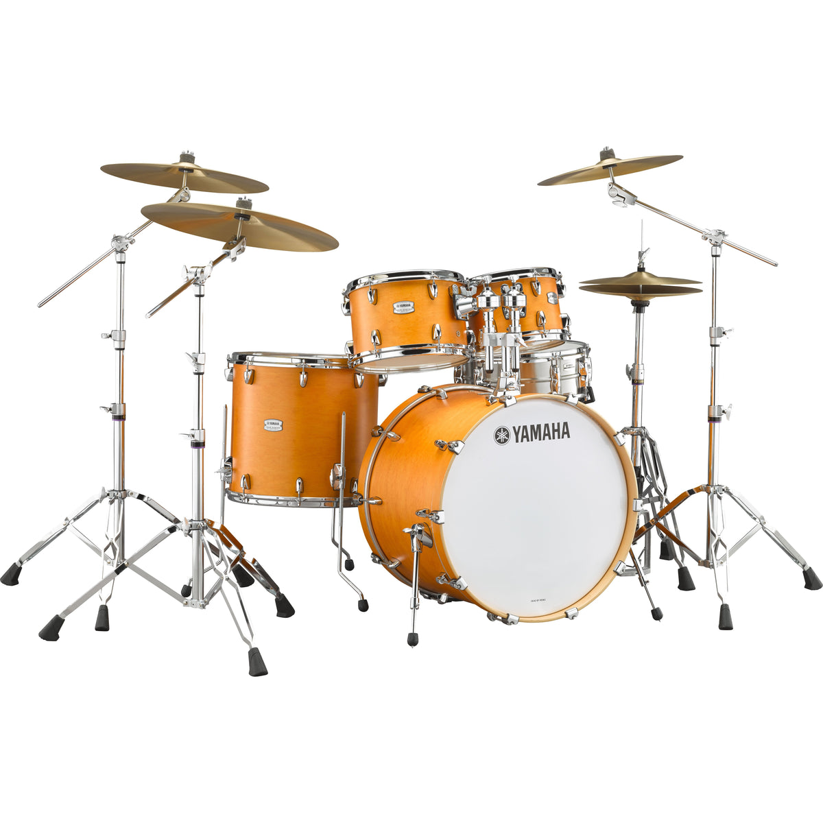 Yamaha Tour Custom 4-piece Drum Set Shell Pack - 22" Bass Drum - Caramel Satin