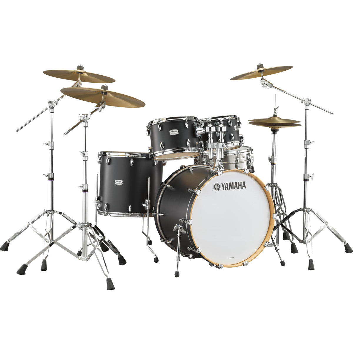 Yamaha Tour Custom 4-piece Drum Set Shell Pack - 22" Bass Drum - Licorice Satin