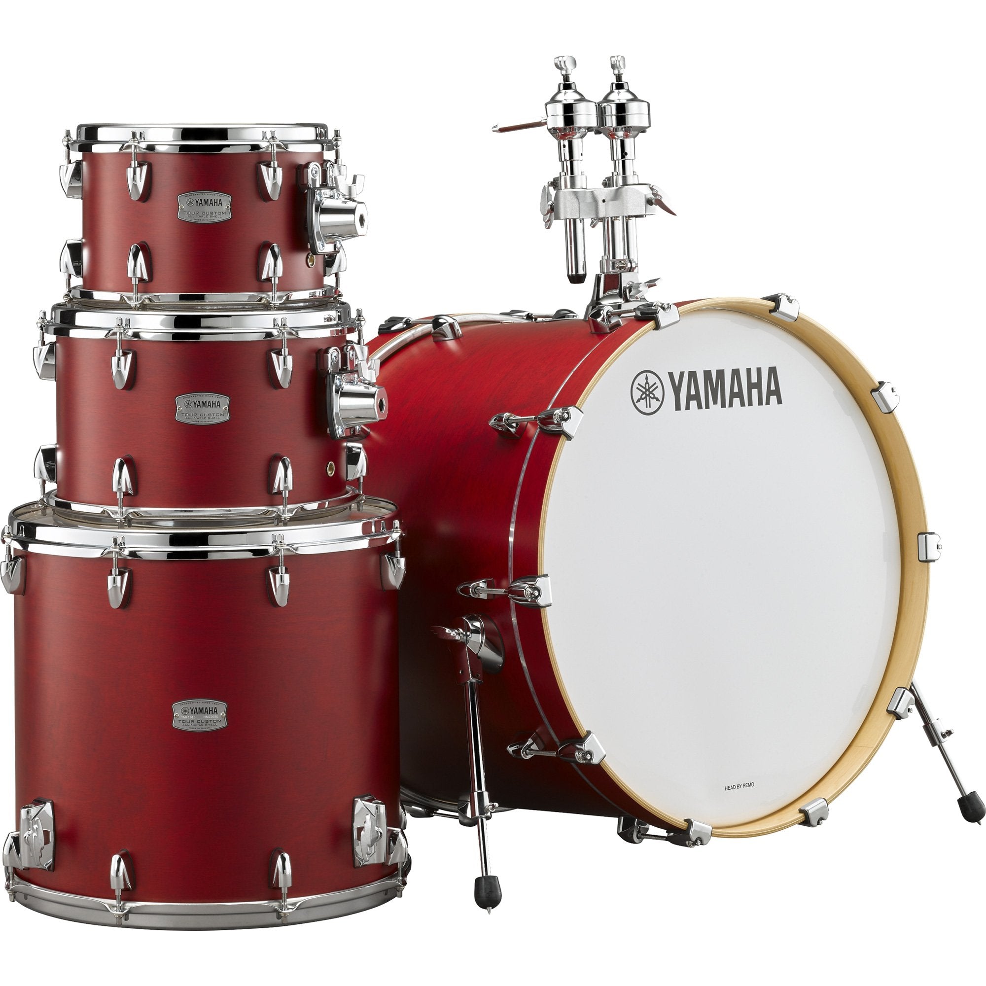 Yamaha Tour Custom 5-piece Drum Set Shell Pack - Candy Apple Satin YAM-TMP0F56-CAS