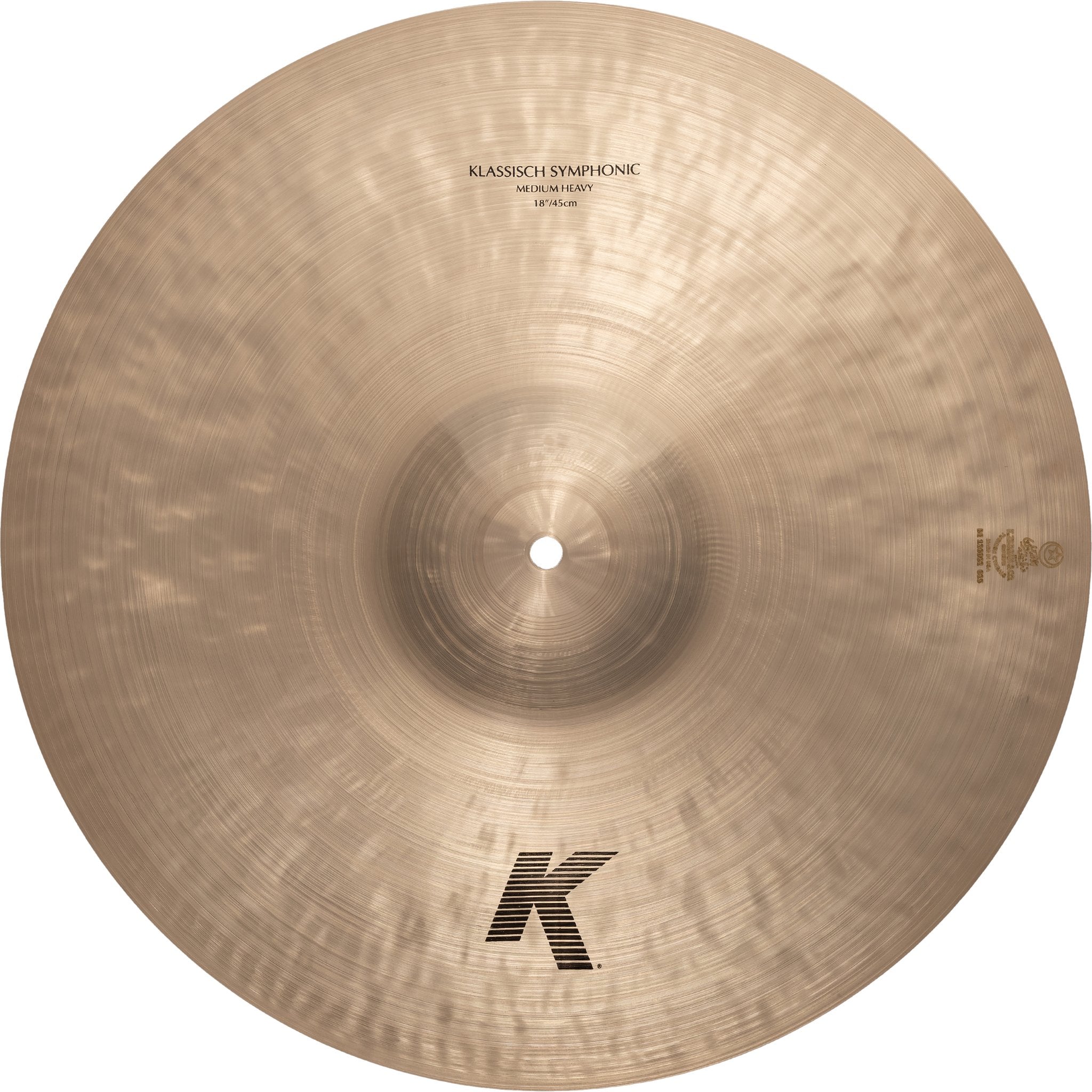 Zildjian 18" K Klassisch Symphonic Medium Heavy Cymbals Top