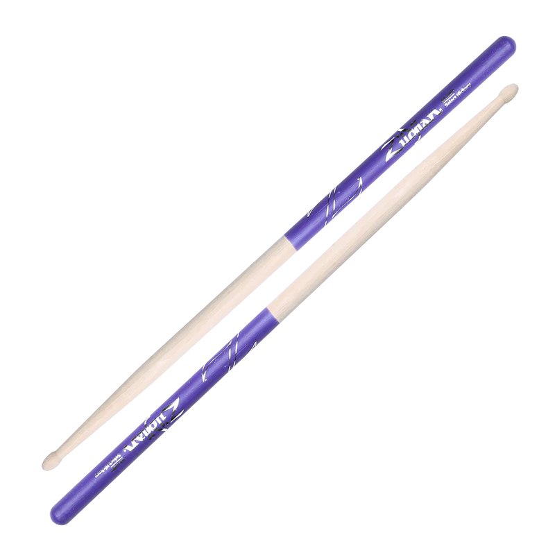 Zildjian 5a Purple Dip Wood Tip Drumsticks z5adp