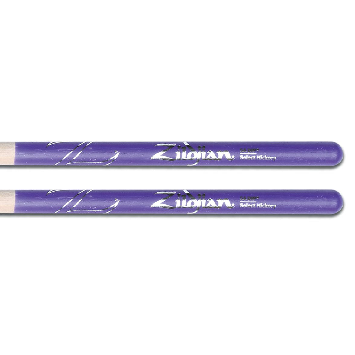 Zildjian 5A Purple DIP Wood Tip Drumsticks - Image 1