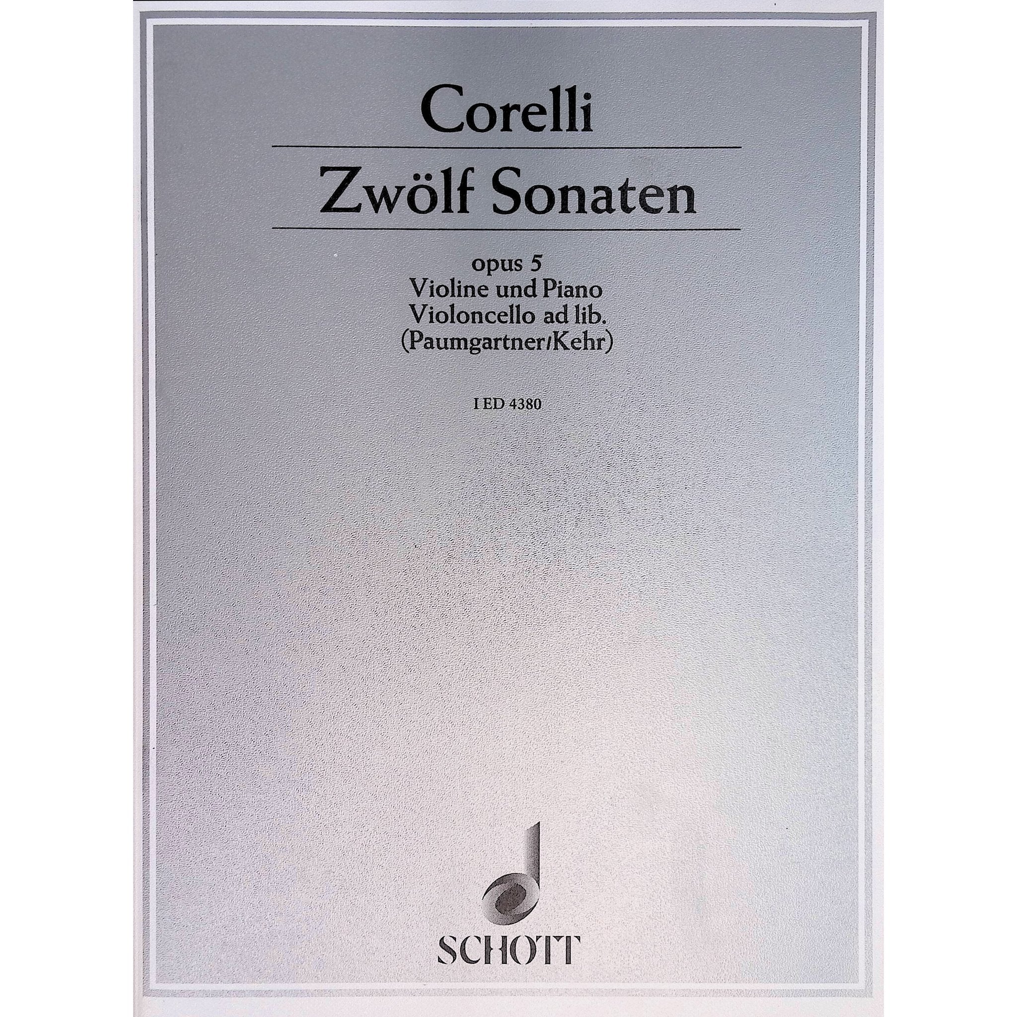 1-12 Sonatas for Violin and Piano by Arcangelo Corelli