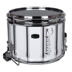 14" Dynasty DFZ Marching Snare Drum White MS-Z14W-W