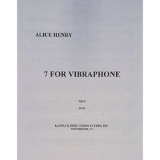 7 For Vibraphone by Alice Henry