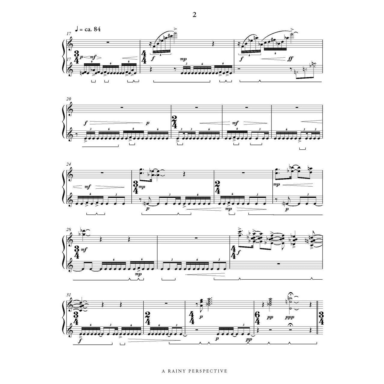 A rainy perspective for solo vibraphone yo goto score sample