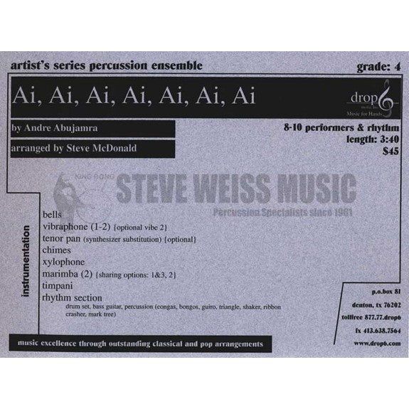 Abujamra, Andre-Ai, Ai, Ai, Ai, Ai, Ai, Ai-B/V/C/X/M/4T/P-SP