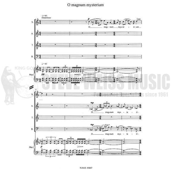 Achermann-Short Pieces for Marimba & Choir (S)-M/SATB VX