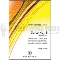 Acosta-Suite  No. 1 "Mosaicos" SCORE ONLY-Solo V/2VN/VA/VC/CB /PN