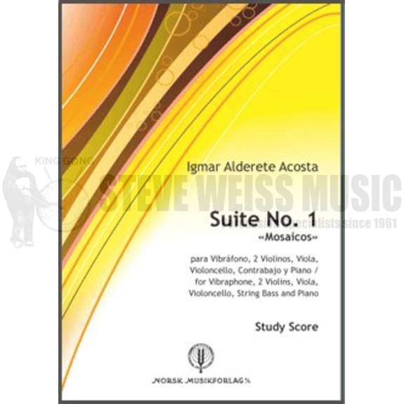 Acosta-Suite  No. 1 "Mosaicos" SCORE ONLY-Solo V/2VN/VA/VC/CB /PN