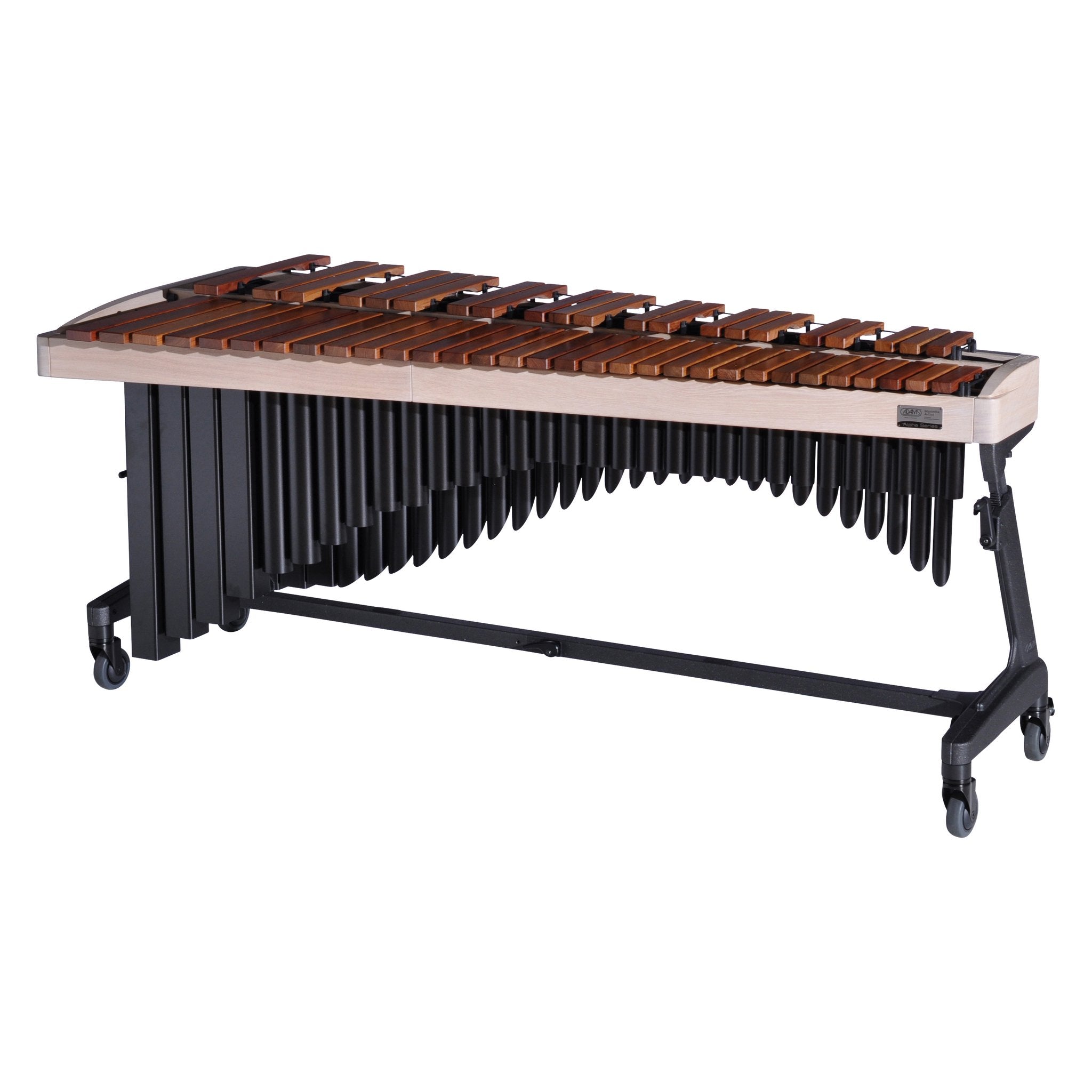 Adams Alpha Marimba 4.3 White Wash Midnight Black Players Side