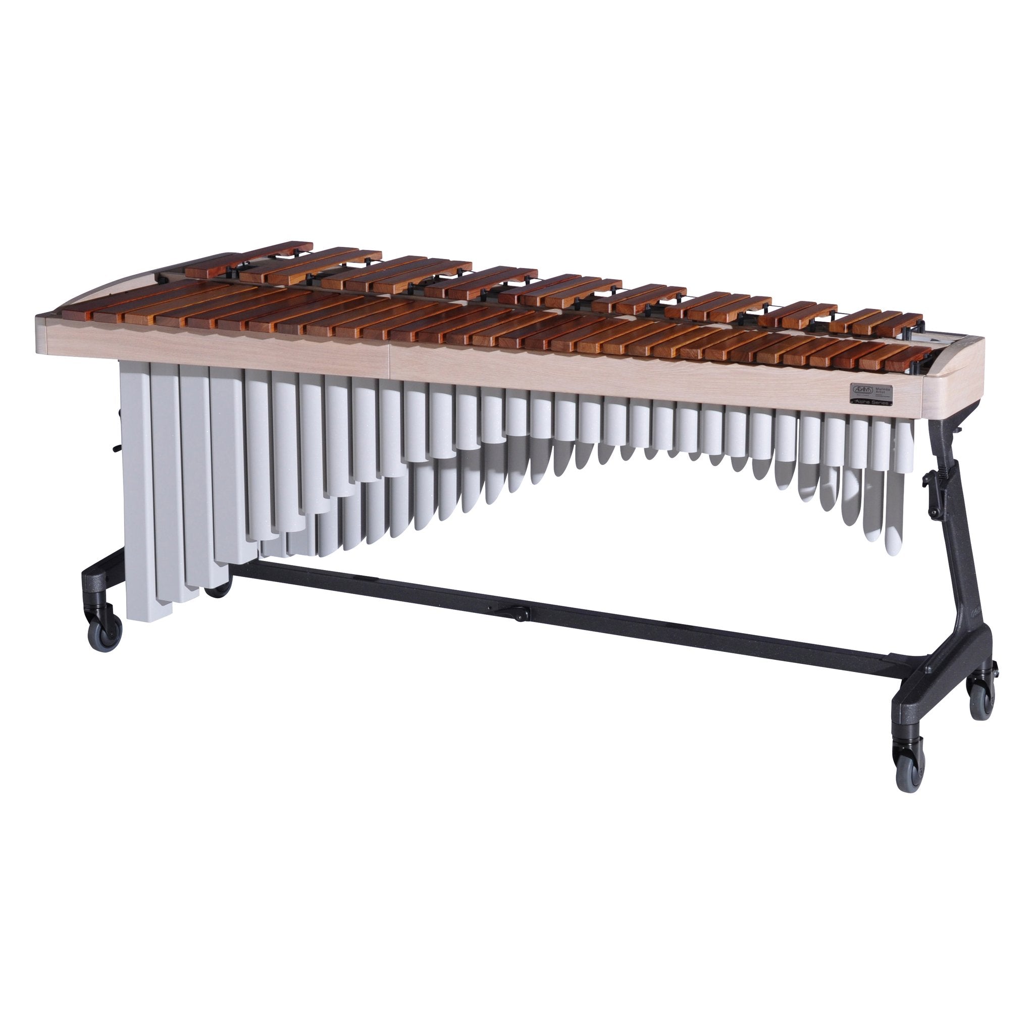 Adams Alpha Marimba 4.3 White Wash Titanium Silver Players Side
