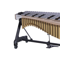Adams Alpha Series 3.5 Octave Vibraphone, Silver Bars, w/Motor and Apex Frame White Wash Rails, Gold Resonators ADM-VAWA35S/9W3