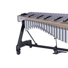 Adams Alpha Series 3.5 Octave Vibraphone, Silver Bars, w/Motor and Apex Frame White Wash Rails, Titanium Silver Resonators ADM-VAWA35S/9W5