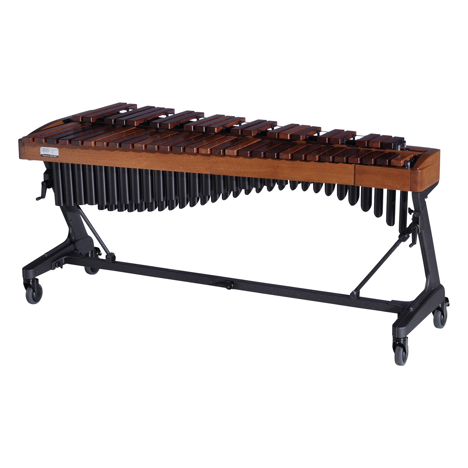 Adams Alpha Series 4.0 Octave Rosewood Xylophone w/Apex Frame Walnut Rails, Midnight Black Resonators ADM-XAHAA40/9T1 Rear