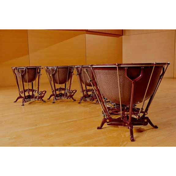 32" Adams Dresden Vintage Timpani American Setup, No wheels - Calf Heads