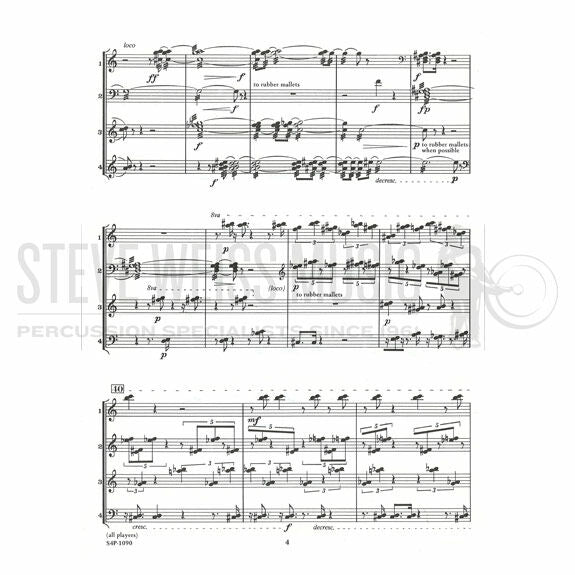 Adams-Stratum for Marimba Quartet-4M