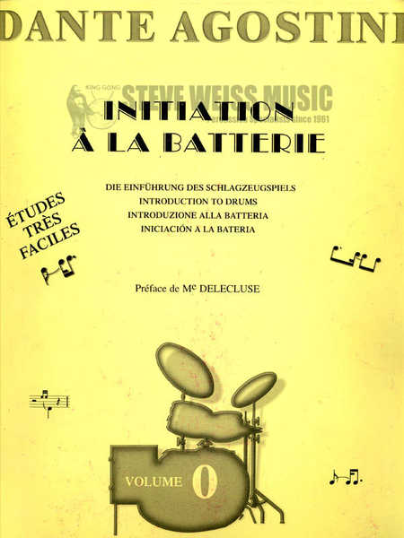 Agostini-Methode de Batterie (Vol 0) (Initiation de Batterie)