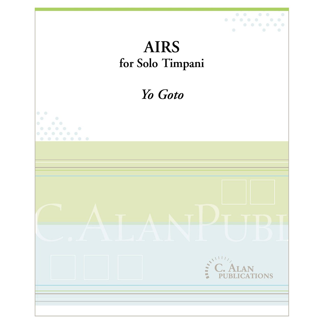 Airs for Solo Timpani by Yo Goto cover