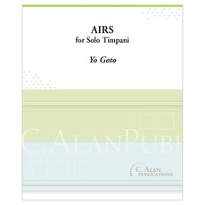 Airs for Solo Timpani by Yo Goto cover