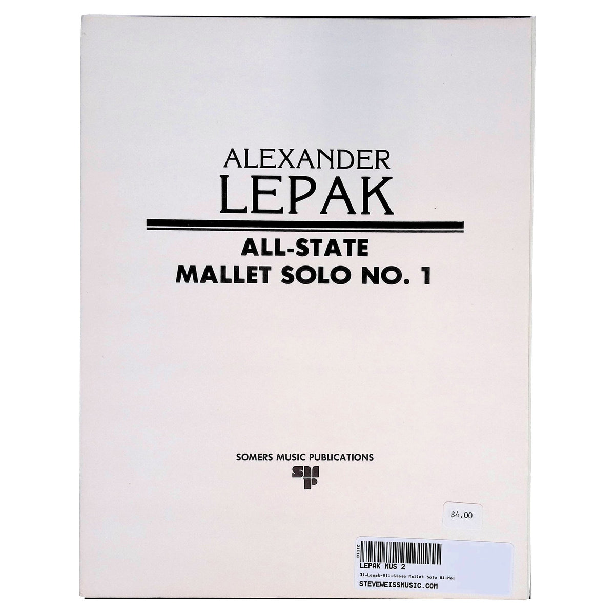 Alexander Lepak All-State Mallet Solo No 1
