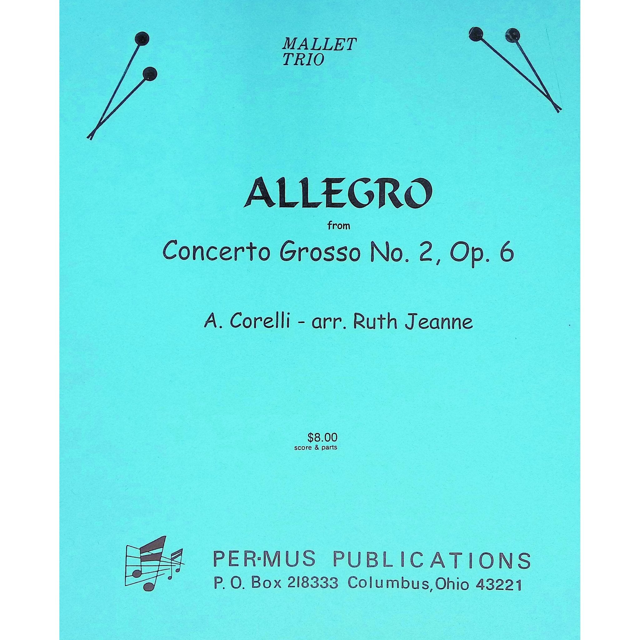 Allegro from Concerto Grosso 2 Opus 6 Arcangelo Corelli arranged by Ruth Jeanne