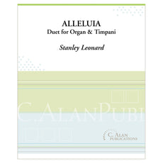 Alleluia Organ and Timpani by Stanley Leonard Cover