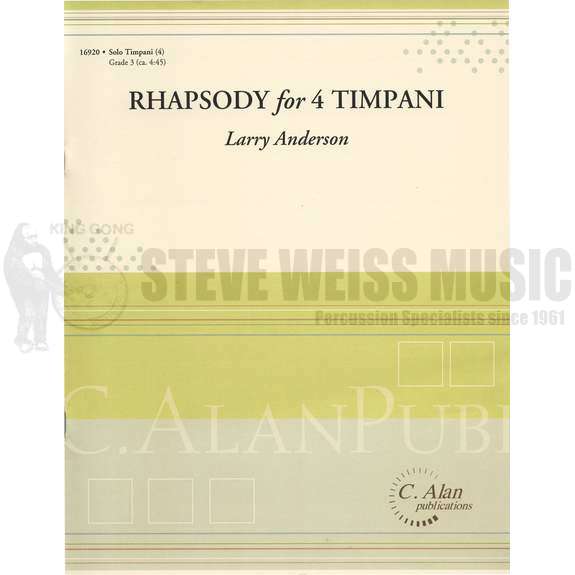 Anderson, L.-Rhapsody for 4 Timpani-4T