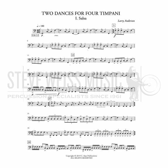 Anderson-Two Dances for Four Timpani-4T