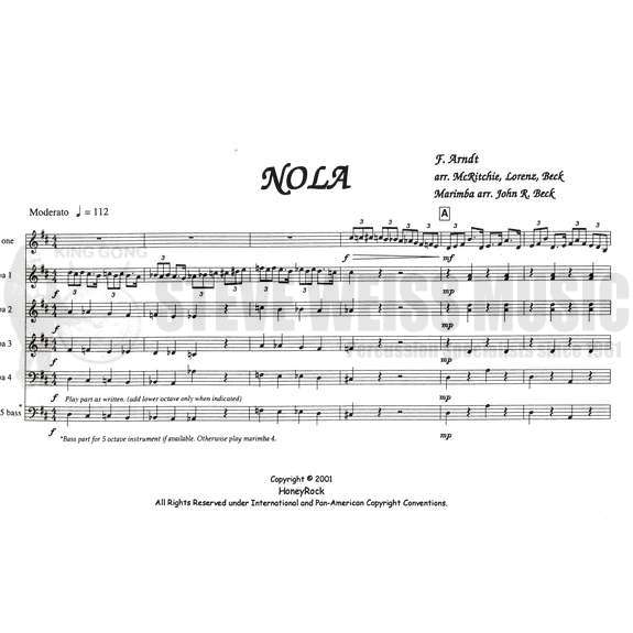 Arndt-Nola arr. Beck (SP)-X/4M