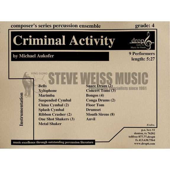 Aukofer-Criminal Activity (SP)-B/X/M/P