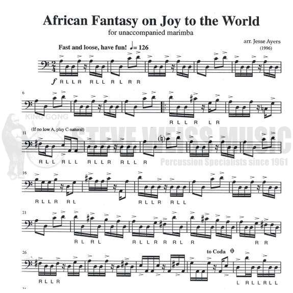 Ayers-African Fantasy on Joy to the World-M