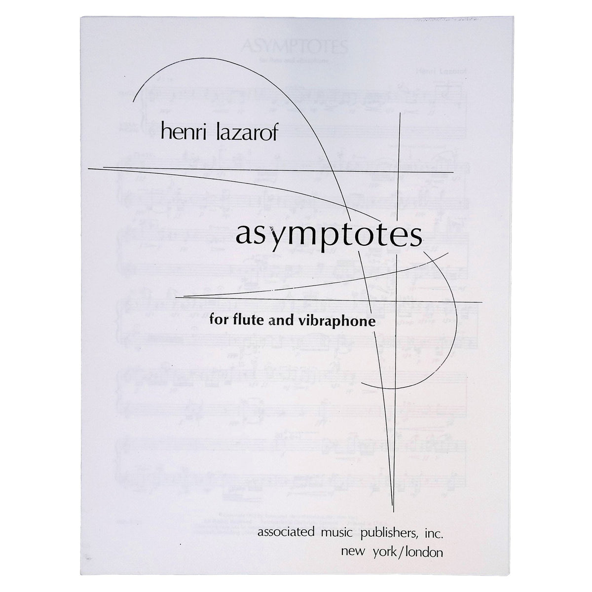 Aymptotes by Henri Lazarof for flute and vibraphone