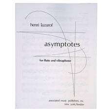 Aymptotes by Henri Lazarof for flute and vibraphone