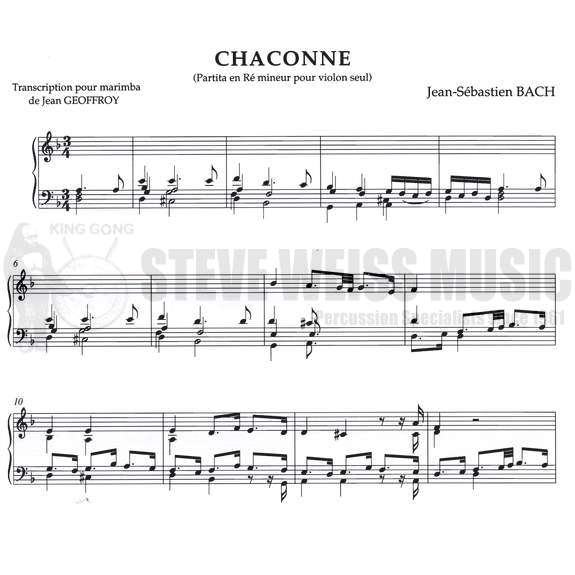 Bach-Chaconne (from Partita in d minor) trans. Geoffroy-M