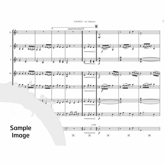 Bach/Dittersdorf-Flapjack from Symphonie Concertante in F Major, W. C38: I. Allegro (J.C. Bach) and Symphony No. 4 in F Major, IV. Finale: Vivace (Dittersdorf) arr. Slawson (SP)-V/C/X/4M/4T