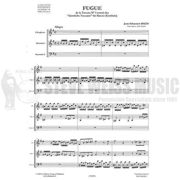Bach-Fugue a trois voix(from Toccata No. 2) arr. Hearth (SP-3)-V/2M
