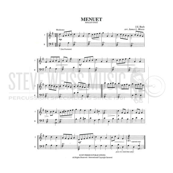 Bach/Mozart-Menuet and Dance arr. Moore (2S)-2 mall. inst.