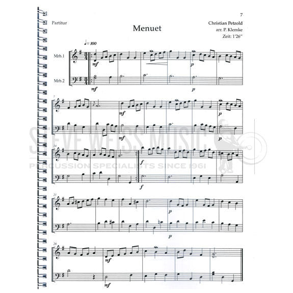 Bach-Notebook for Anna Magdalena Bach arr. Klemke (S)- 1-2M