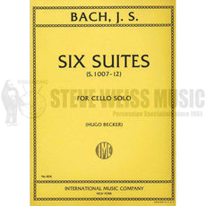 Bach-Six Suites for Cello, S. 1007-1012 ed. Becker-M