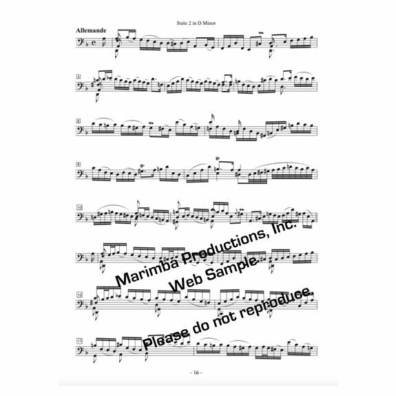 Bach-Six Suites for Unaccompanied Violoncello arr. Stauffer-M
